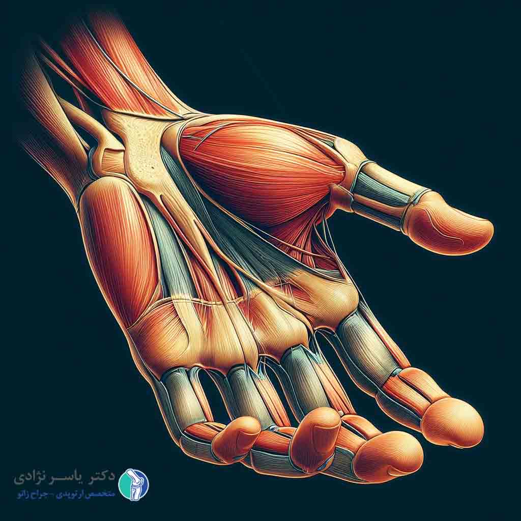 Hand tendon rupture